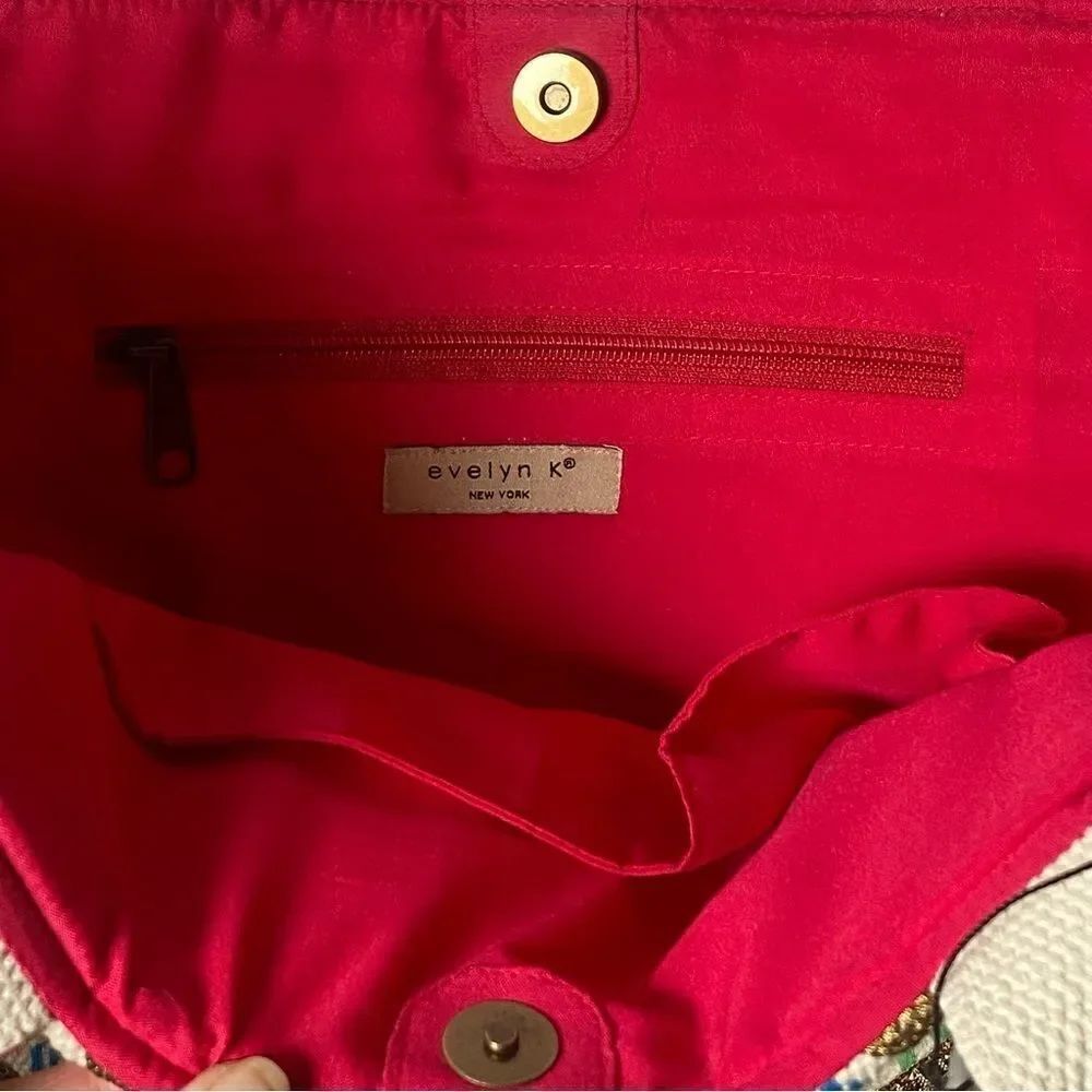 Evelyn K New W/Tags Embroidered Tote Bag - Picture 6 of 13